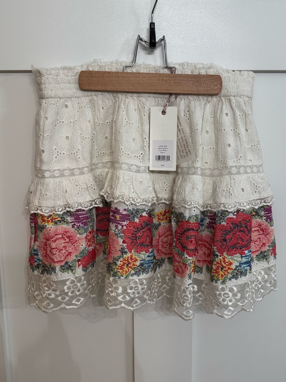 LoveShackFancy Shawna Mini Skirt